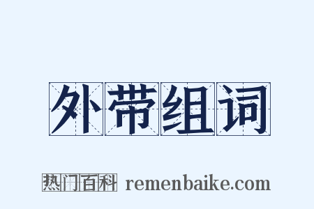 外带组词是什么意思的图片